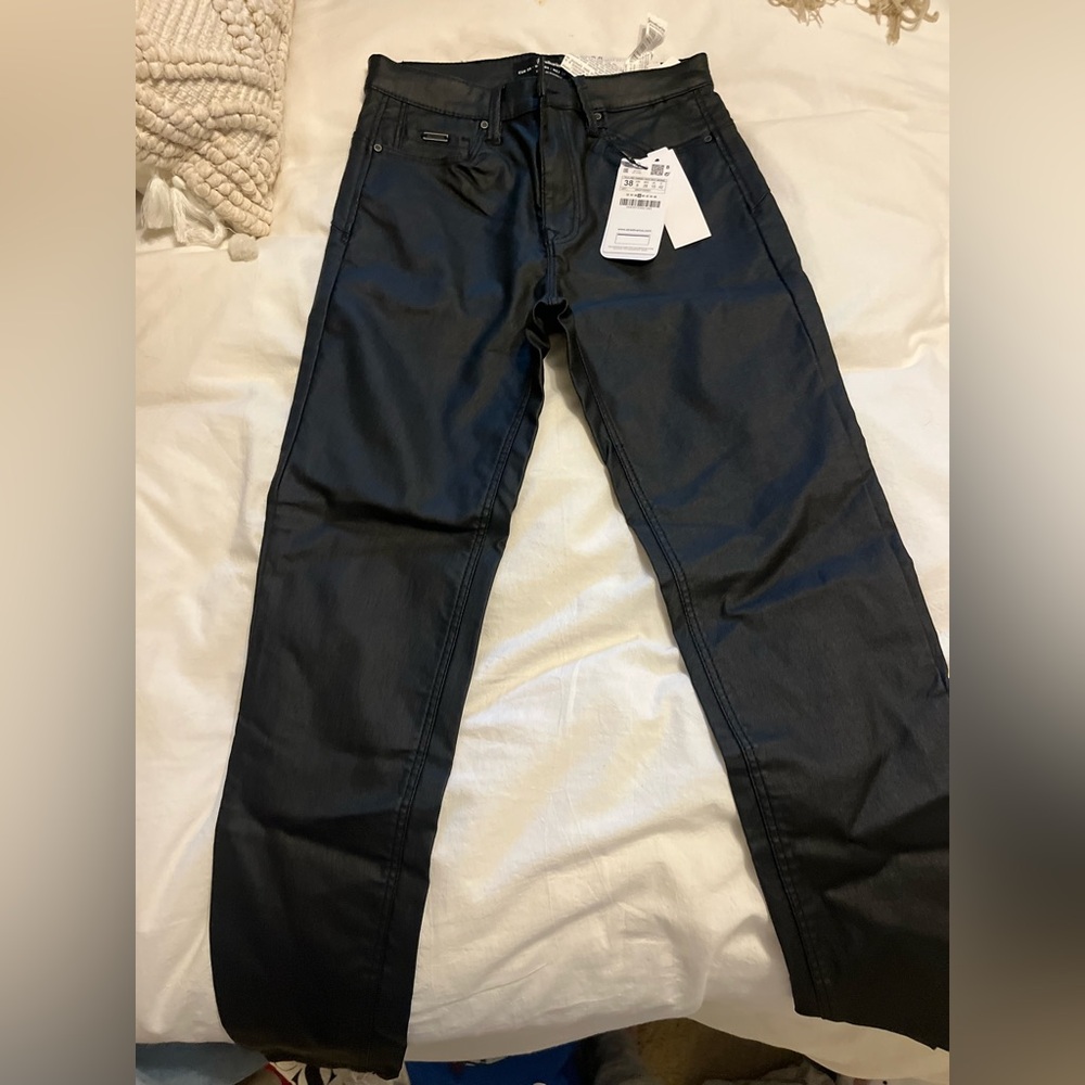 Faux leather Stradivarius Pants
